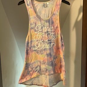 Panic at the Disco tie dye tank top (L)